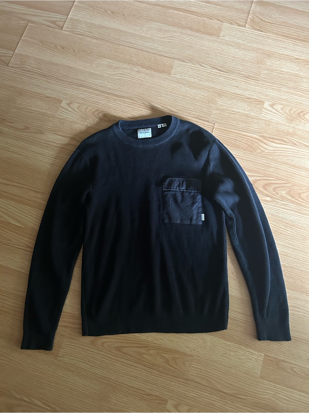 Jack & Jones Navy Knitted Pocket Detail Sweater Men’s Small